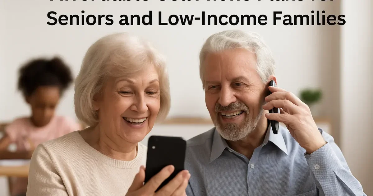 Affordable Cell Phone Plans for Seniors and Low-Income Families