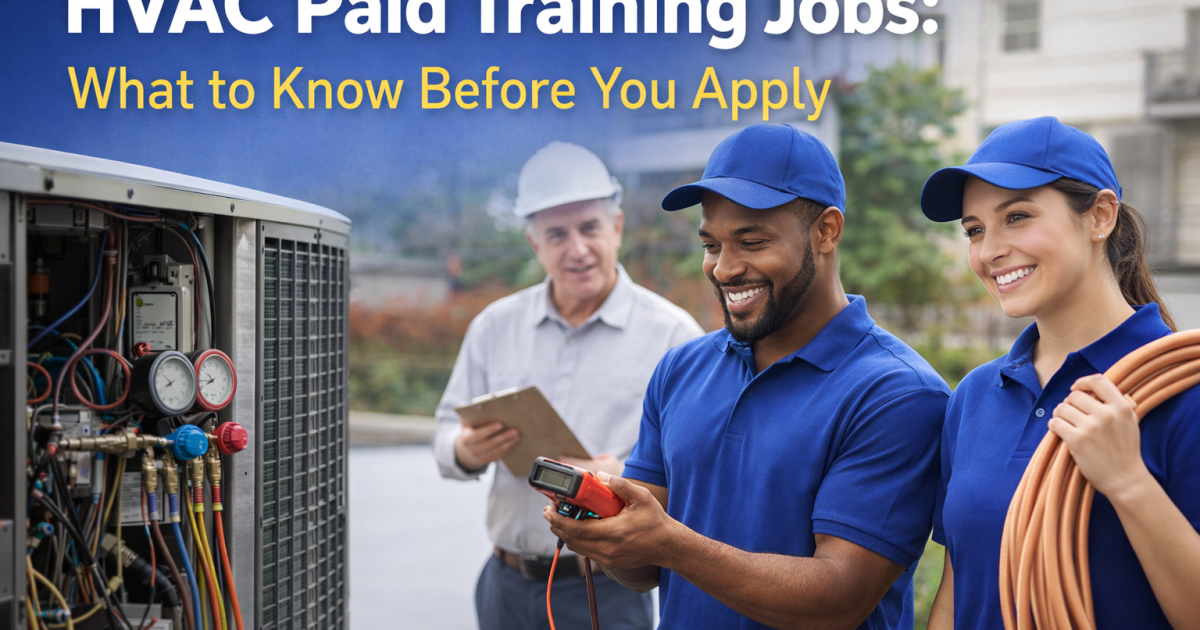 Paid HVAC Training Paths Info