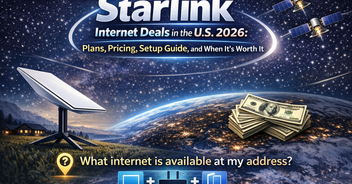 Starlink Internet Deals 2026 (U.S.): Plans, Pricing, Setup Guide, and Is It Worth It?