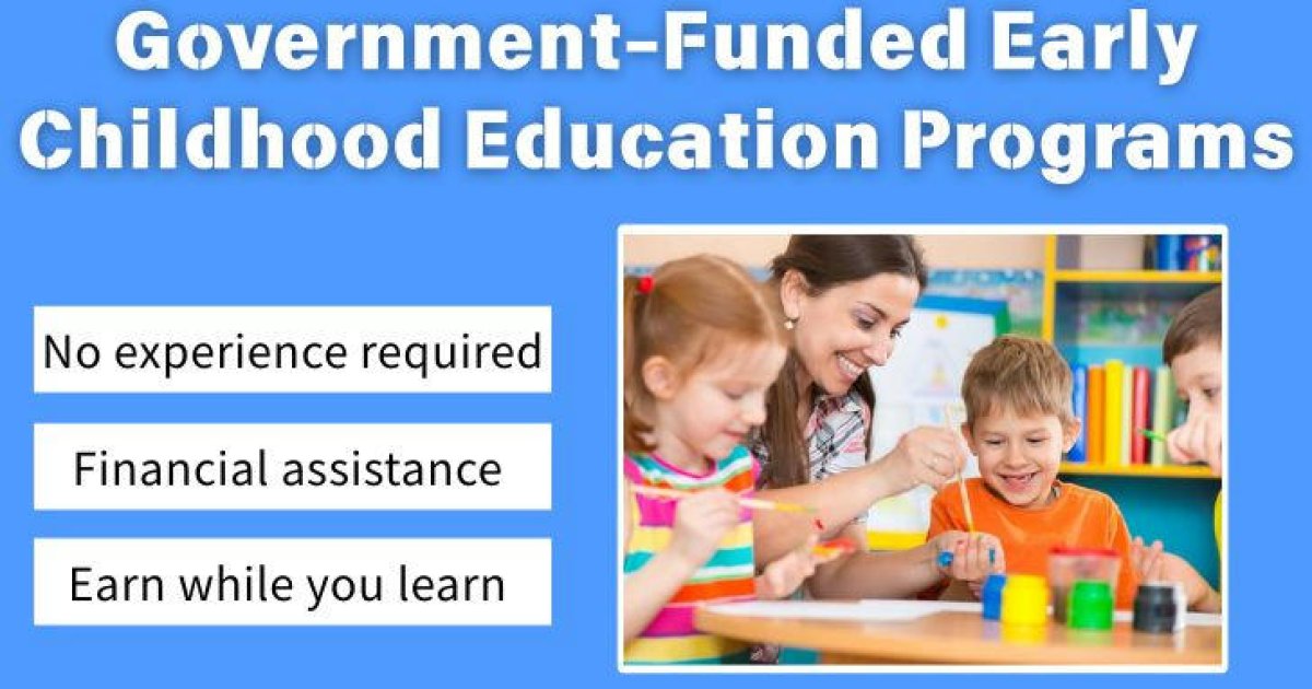 4-Week Government-Funded Early Childhood Education Course | Earn While You Learn